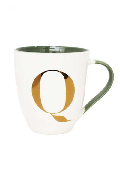 Miniso Ceramic Mug with Letter Q - 500 ml