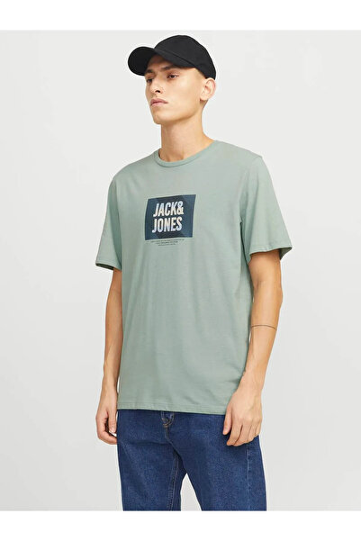 Jack & Jones Ανδρικό μπλουζάκι Navy Blue Jjhudson Tee Ss Crew Neck Ln T-shirt 12268477
