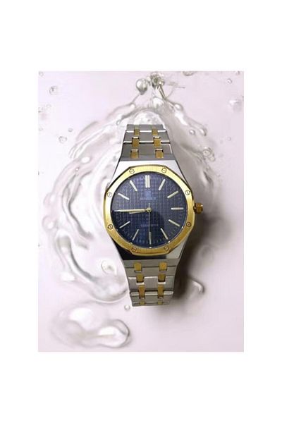 Rivoly Men's Stainless Steel Analog Quartz Watch, Fashionable Design, Easy to Read
