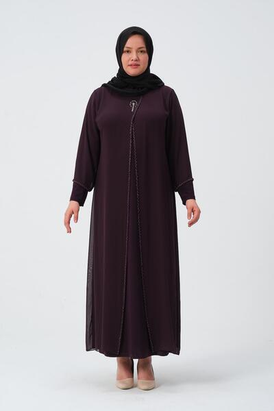 GLR&GYM BENAY KADIN BÜYÜK BEDEN ŞİFON ANNE ABİYE