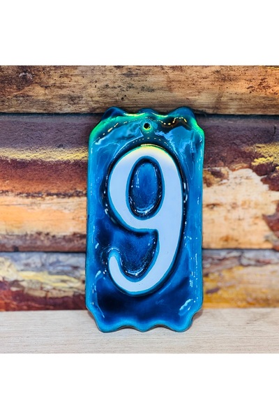 ATÖLYE SAİT Ceramic Door Number with Hanger