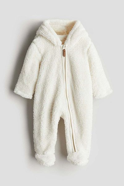 H&M Pile all-in-one suit with ears
