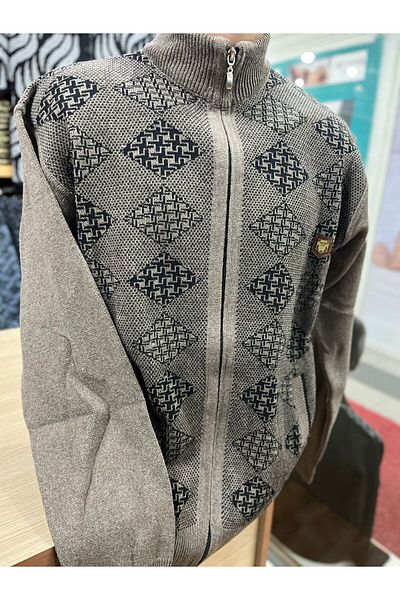 TCR Men's Knitwear Zippered Pocket Cardigan