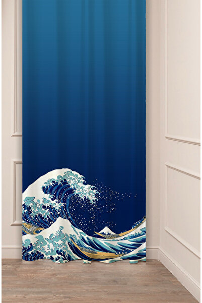 GREENDECOR Cortina de fundal modernă cu design digital cu imprimeu (cu o sing...