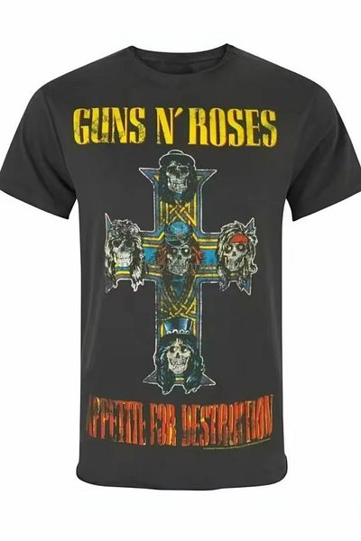 Köstebek Μπλουζάκι Unisex Black Guns N' Roses Appetite for Destruction