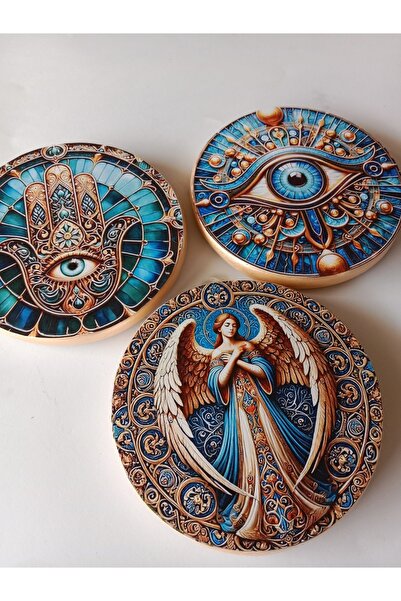 ZeyMin Art Nazarlık Temalı 3 lü Duvar Süsü