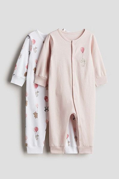 H&M 2-pack patterned cotton pyjamas