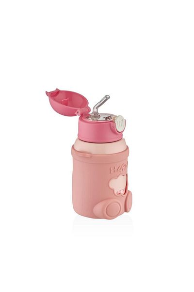 Shotay Pink Happy Everyday Steel Thermos 480ml Flask