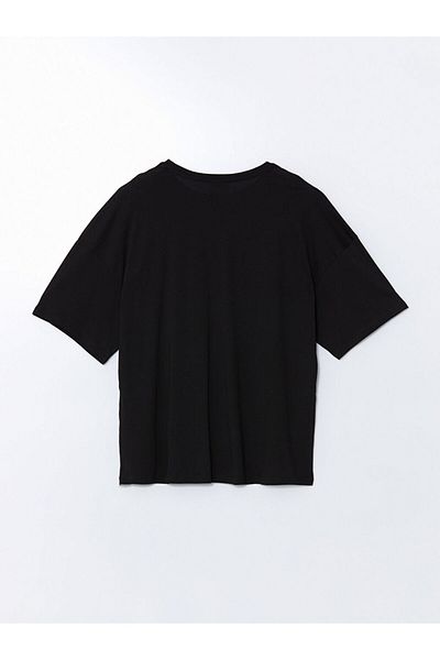 LC Waikiki Νέα σεζόν Crew Neck κοντομάνικο εμπριμέ χτενισμένο βαμβακερό ανδρικό Tisort - S5II81Z8