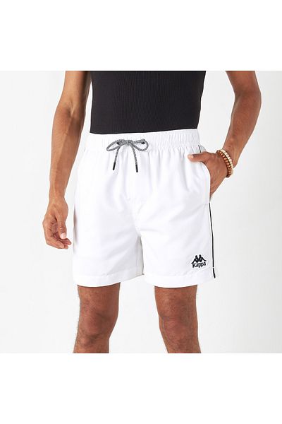 Kappa Kappa Logo Detail Swim Shorts with Drawstring Closure and Pockets
