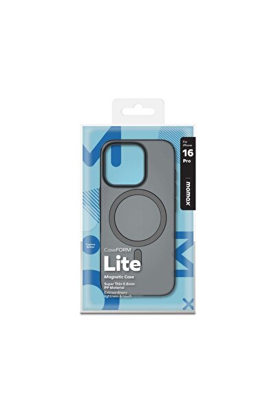 Momax Lite CaseForm Magnetic Case iPhone 16 Pro (Transparent Black)