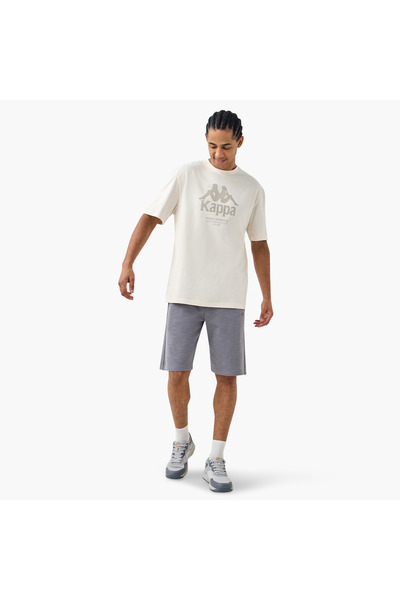 Kappa Kappa Logo Print T-shirt with Short Sleeves