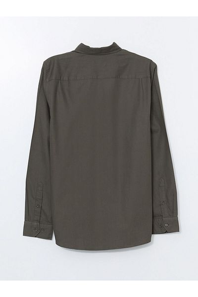 LC Waikiki Ανδρικό πουκάμισο SOUTHBLUE Regular Fit μακρυμάνικο Gabardine
