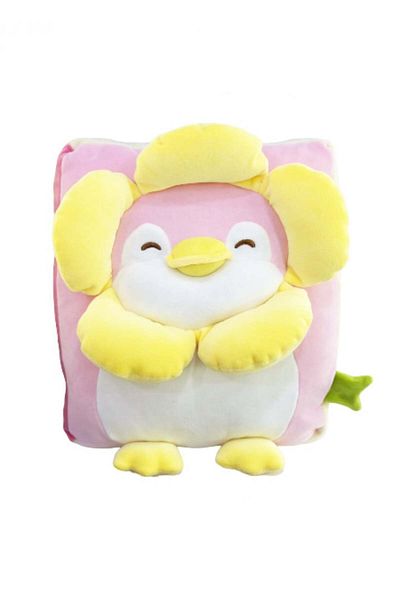 Miniso Mini Family Series Penguin Flower Pillow - 30cm