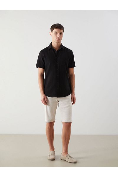 LC Waikiki Νέα σεζόν Regular Fit Μικτό ανδρικό πουκάμισο με κοντό μανίκι - S5JQ92Z8