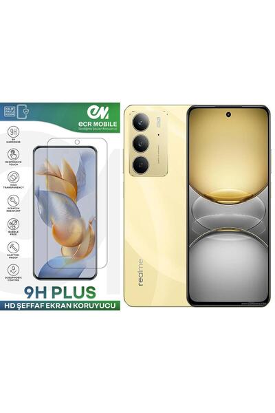 Ecr Mobile Realme C75 Ekran Koruyucu Esnek Nano Cam Tam Uyumlu Şeffaf