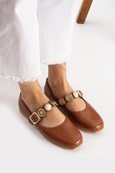 Moda Frato Stl-110 Turalı Babet Casual Women's Shoes Home Slippers