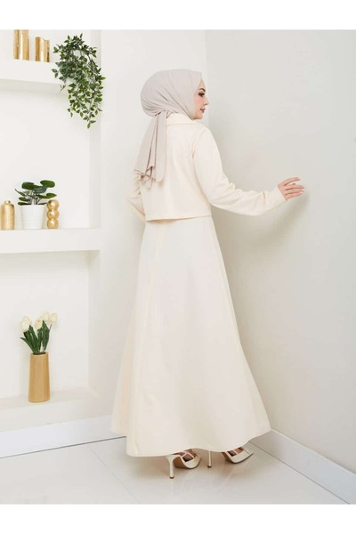 ESLEMNUR Biker Jacket Skirt Set