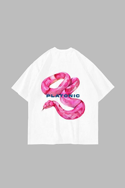 Sekizbiraltı Λευκό μπλουζάκι Unisex με στάμπα Platonic
