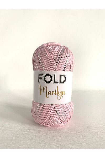 FOLD Marilyn Light Pink Glitter Σχοινί Πλεξίματος 100 γραμμάρια 165 μέτρα
