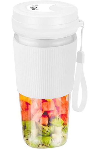 COOYA Juicer Cup 300ml, Multifunction Mini Blender, USB Rechargeable, 4 Blades Blender for Home & Travel