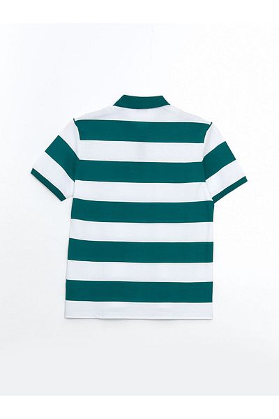 LC Waikiki Ανδρικό μπλουζάκι LCWAIKIKI Classic Polo με κοντό μανίκι ριγέ πικέ