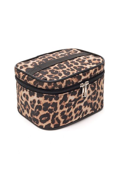 NS reliable Leopard Motif Cosmetic Bag Οργανωτής Μακιγιάζ Ταξιδίου Πολυλειτουργικός
