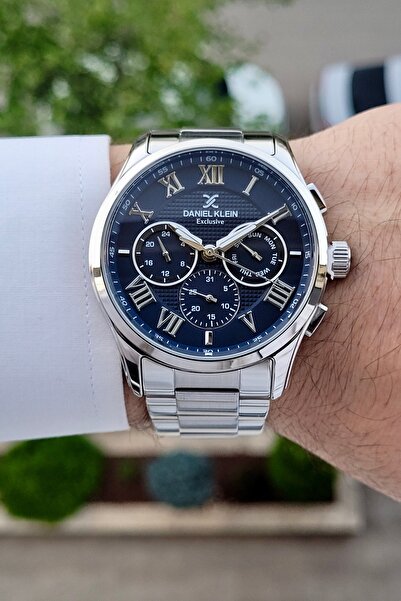 Daniel Klein Kadranı Lacivert Kordonu Silver Renk Fonksiyonlu 24 Ay Garantili...