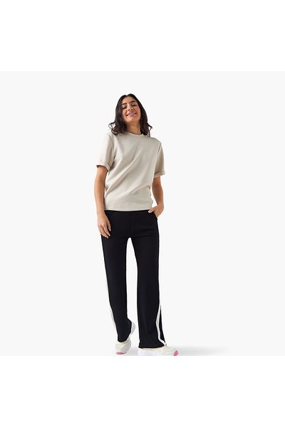 Kappa Logo Print Crew Neck T-shirt with Short Sleeves