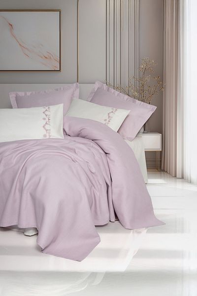 Cotton Box Serenity Bamboo Double Pique Set Vaila Lilac