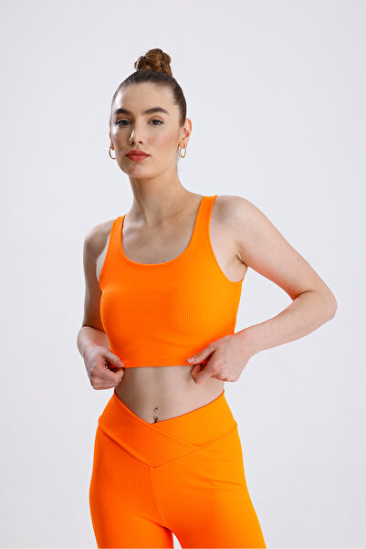 FV square collar bustier crop