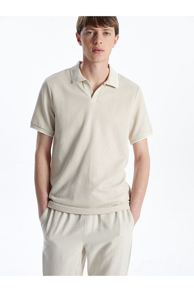 LC Waikiki Νέα σεζόν Polo Collar Short Sleeve Ανδρικό Tisort - S5ES31Z8