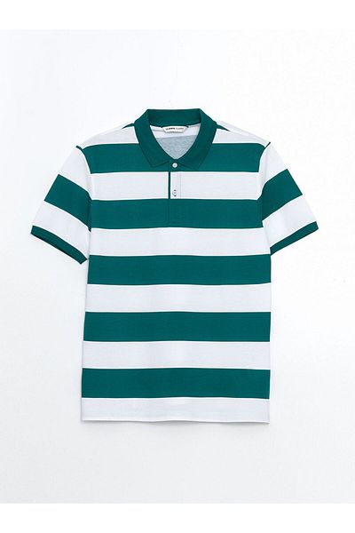 LC Waikiki Ανδρικό μπλουζάκι LCWAIKIKI Classic Polo με κοντό μανίκι ριγέ πικέ