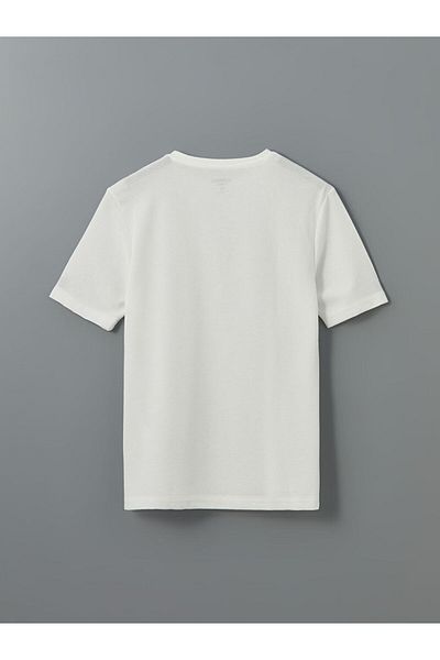 LC Waikiki Ανδρικό μπλουζάκι LCWAIKIKI Classic Crew Neck με στάμπα χτενισμένο βαμβακερό
