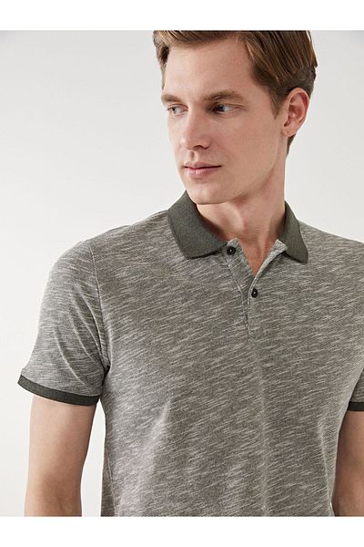 LC Waikiki Ανδρικό μπλουζάκι LCW ECO Polo με μοτίβο πικέ