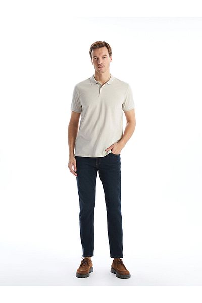 LC Waikiki Νέα σεζόν Polo γιακά με κοντό μανίκι ριγέ ανδρικό Tisort - S5J730Z8