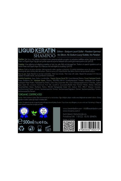 Liquid Keratin Malibu Keratin Shampoo for Dry Matte Hard Hair (500ml) Salt Free Sulfate Free