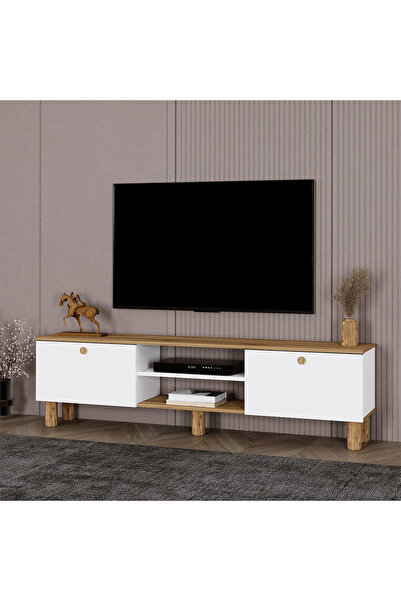 Kalender Dekor Esma Bohem Ayaklı Kapaklı Tv Ünitesi Tv Sehpası 180 Cm.