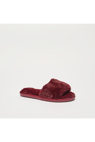 FAV Plush Slip-On Bedroom Slippers