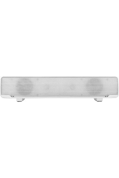 COOYA Computer Speaker, with 3.5mm Input Sound For Tv Music Player Bass Surround Sound Box, White