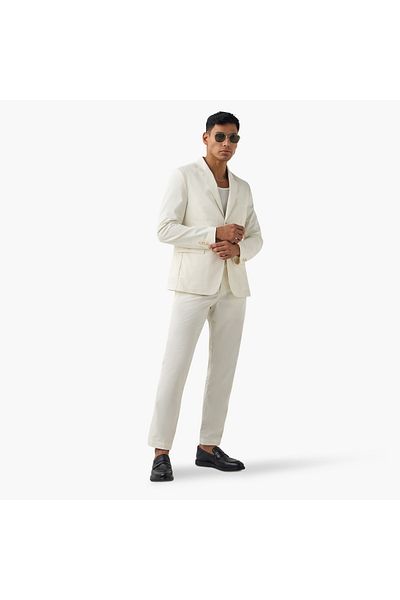 Iconic Iconic Regular Fit Notch Lapel Blazer with Pockets