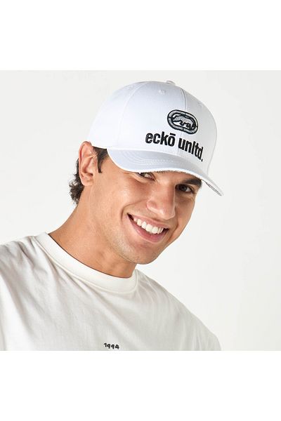 ECKO Unltd Logo Embroidered Cap with Buckled Strap Closure