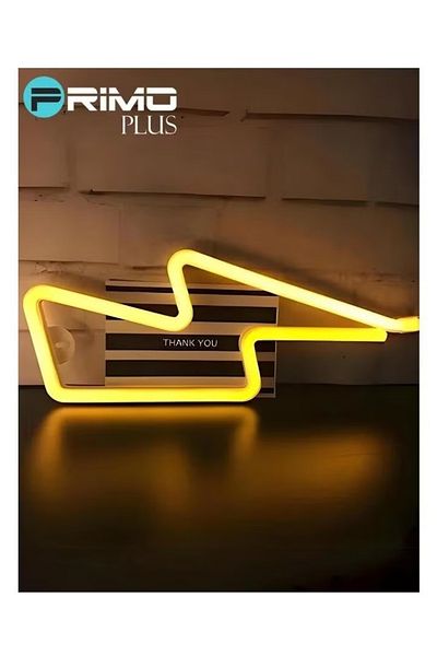 Primo Plus ديكور حائط على شكل لافتة نيون ليد نينج باللون الأبيض الدافئ