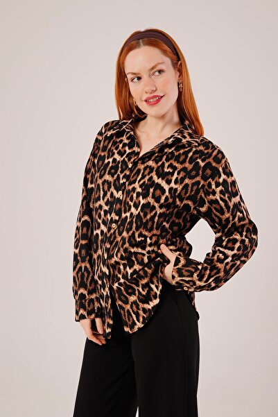 My Reality Fashion Leopard Pattern Comfortable Fit Shirt