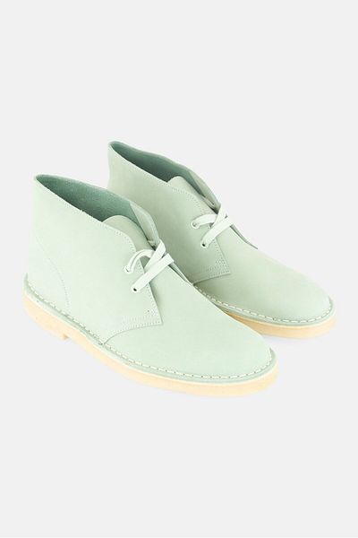 CLARKS Men Standard Lace Up Desert Ankle Boots, Green