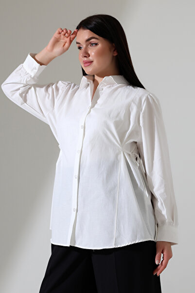 ensade Cămașă țesătă cu dantelă laterală