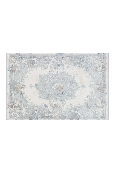 Apex Halı Serenity 7852 Gri Yumuşak Dokulu %100 Viskon Makine Dokuması Halı