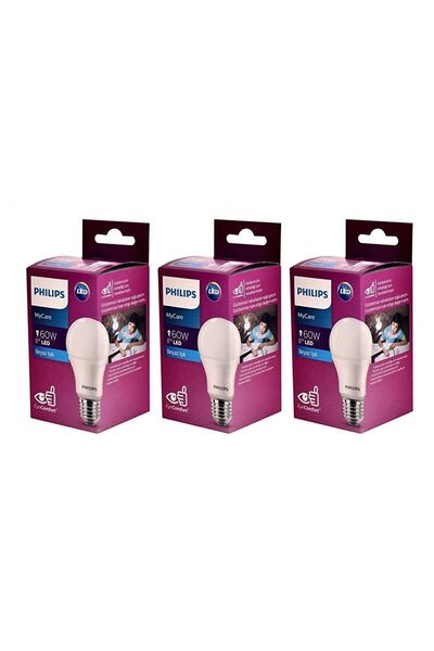 Philips Mycare Led Lamba 8w-60w 6500k Beyaz Işık x3 Adet