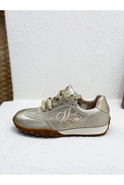 Guja 25Y318 YANI NAKIŞ DETAYLI SİMLİ SNEAKER SPOR AYAKKABI KADIN