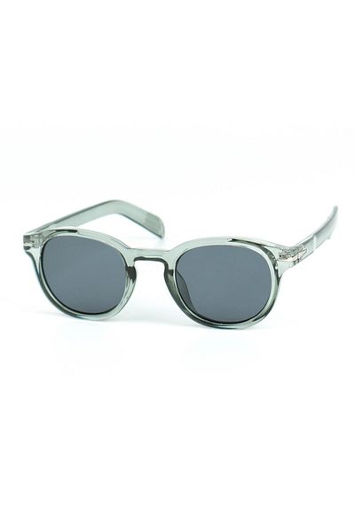 Di Caprio Unisex Gray Uv400 Protection Oval Model Sunglasses